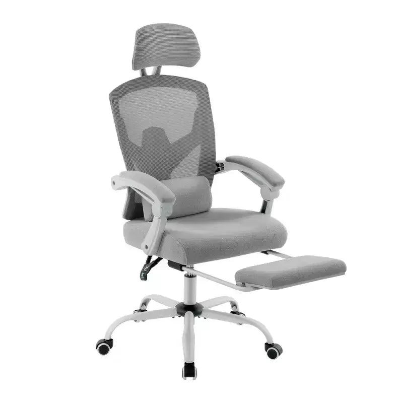 Chaise de bureau ergonomique avec repose-pieds escamotable, Chaise gaming