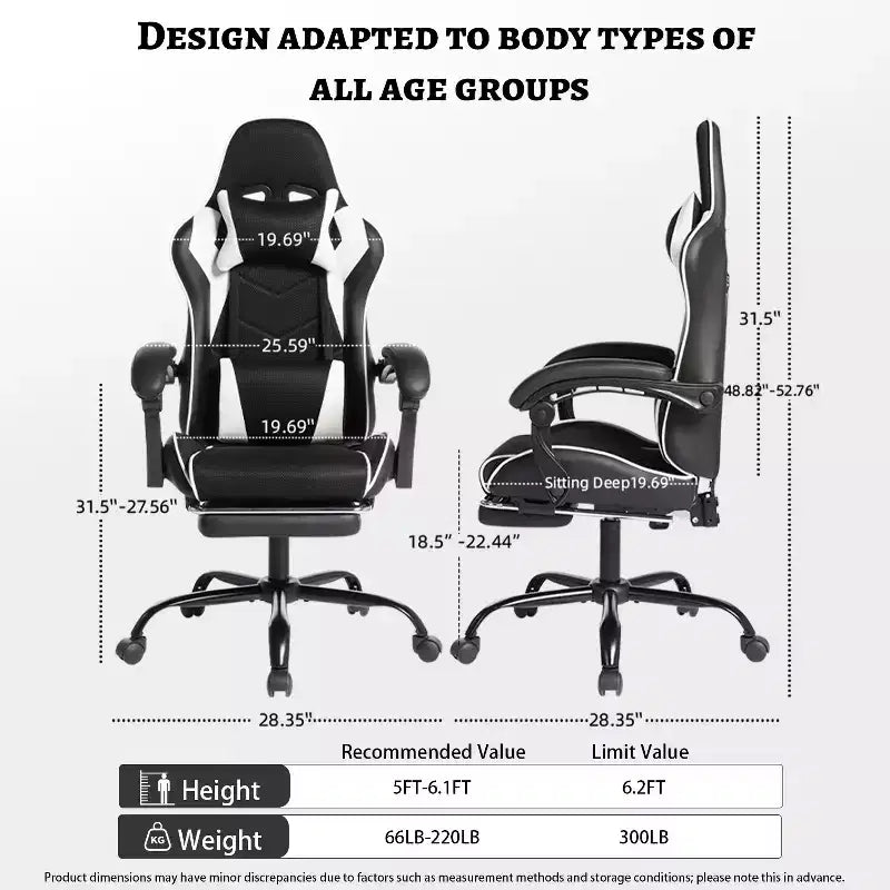 Chaise de gaming style course