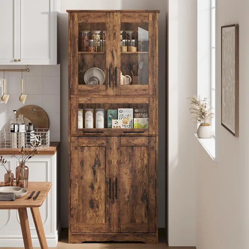 Armoire de salle de bain haute, Armoire de rangement pour le linge