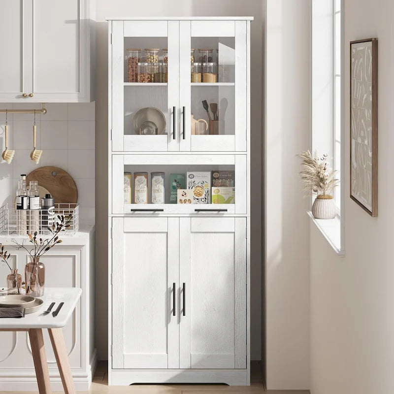 Armoire de salle de bain haute, Armoire de rangement pour le linge