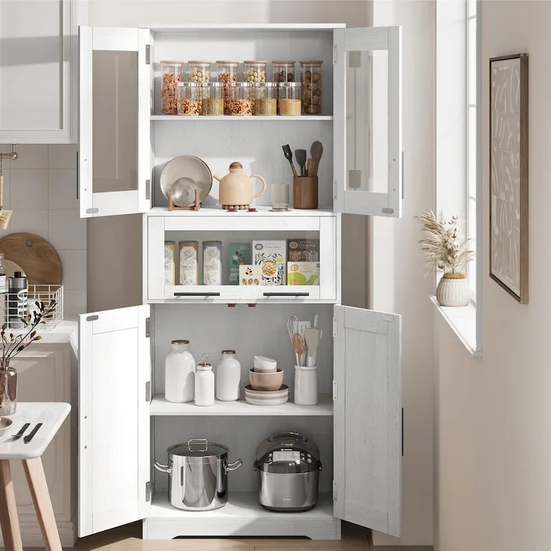 Armoire de salle de bain haute, Armoire de rangement pour le linge