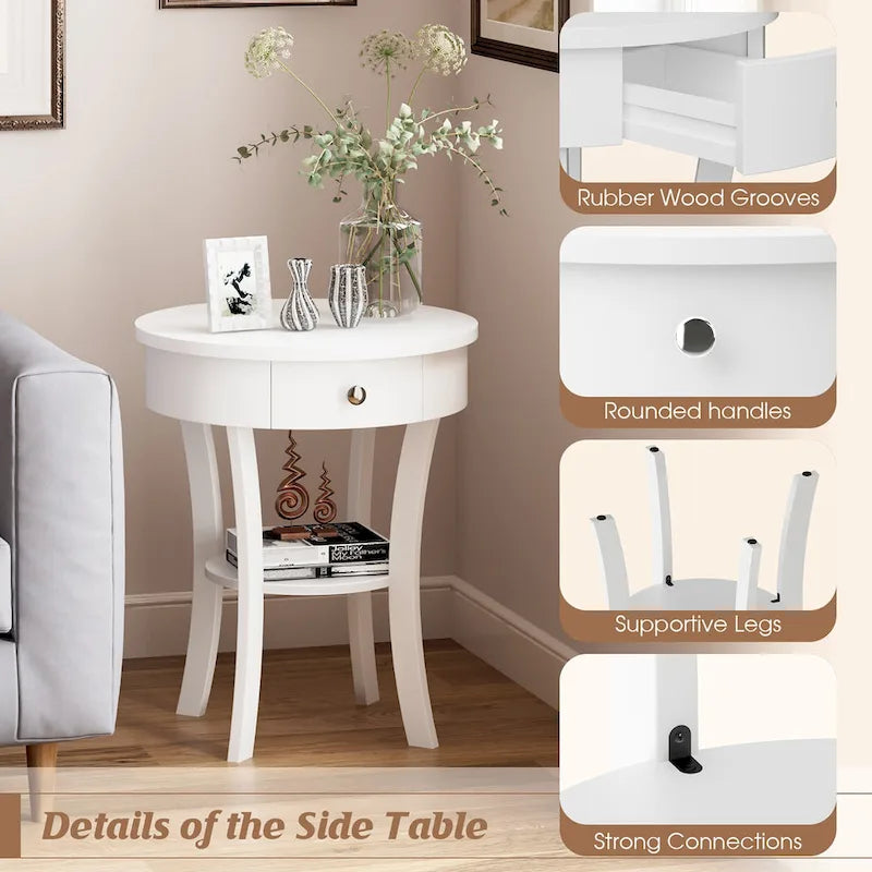Table de Chevet Ronde