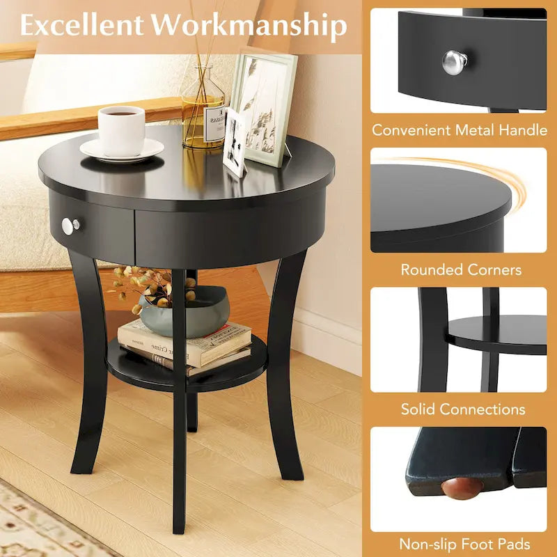 Table de Chevet Ronde
