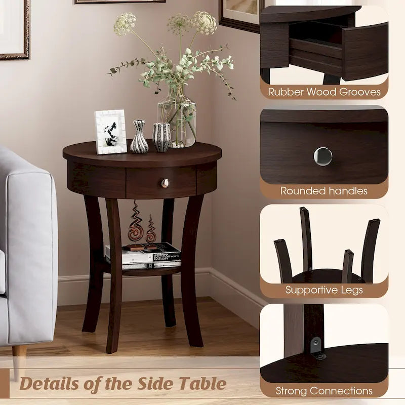 Table de Chevet Ronde