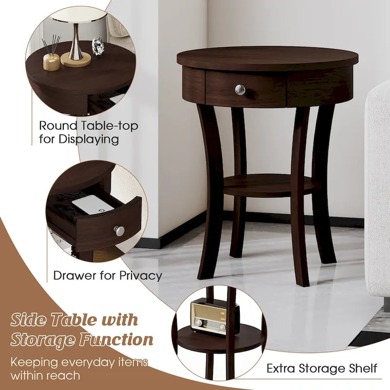 Table de Chevet Ronde
