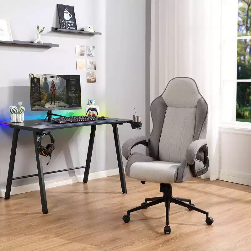 Chaise de jeu pivotante grise