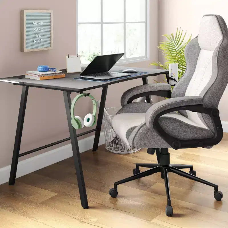 Chaise de jeu pivotante grise