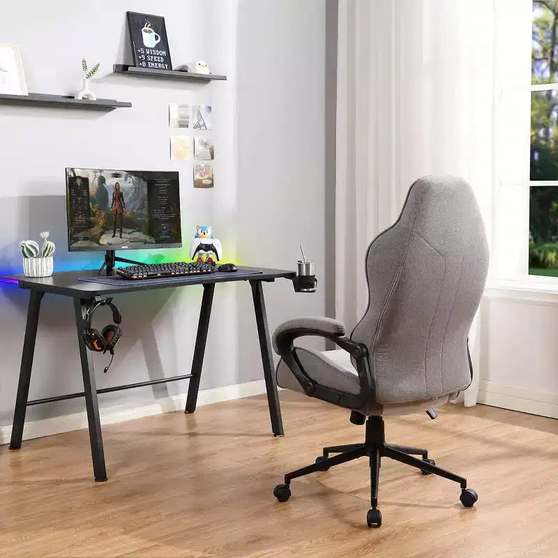 Chaise de jeu pivotante grise