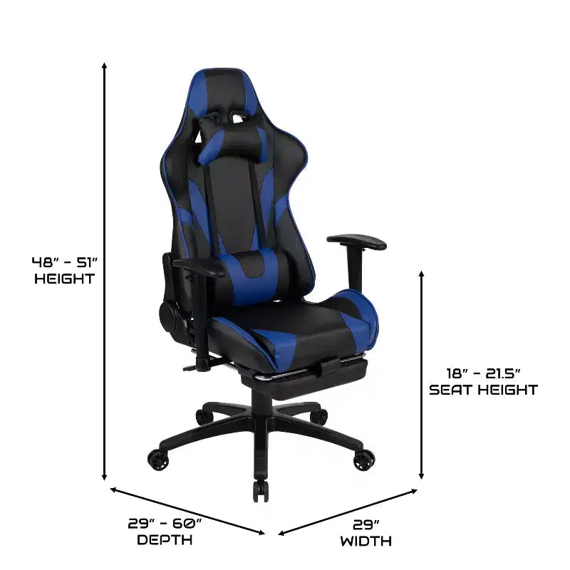 Fauteuil inclinable de jeu en similicuir