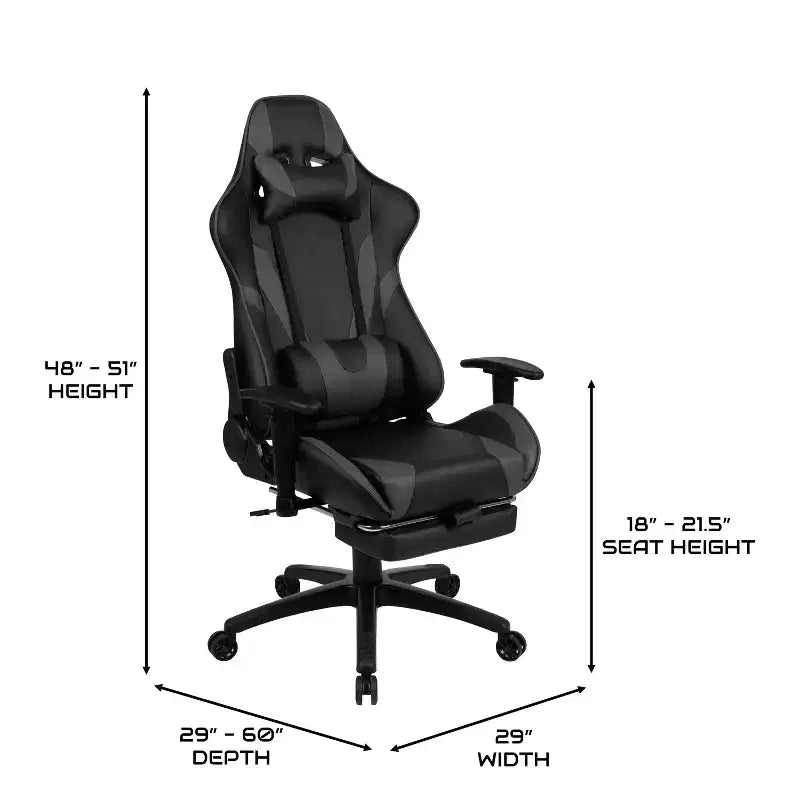 Fauteuil inclinable de jeu en similicuir