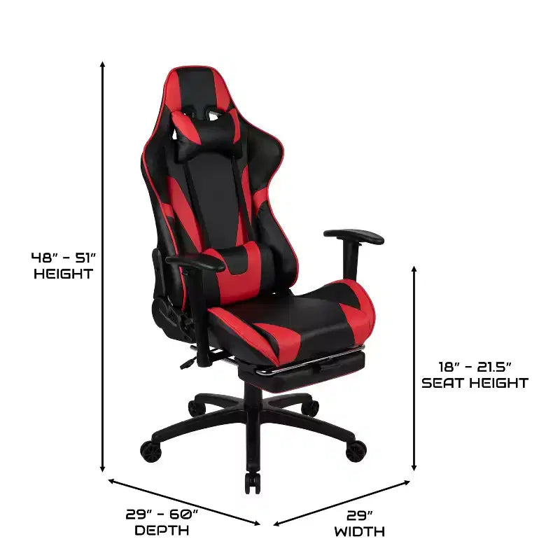 Fauteuil inclinable de jeu en similicuir