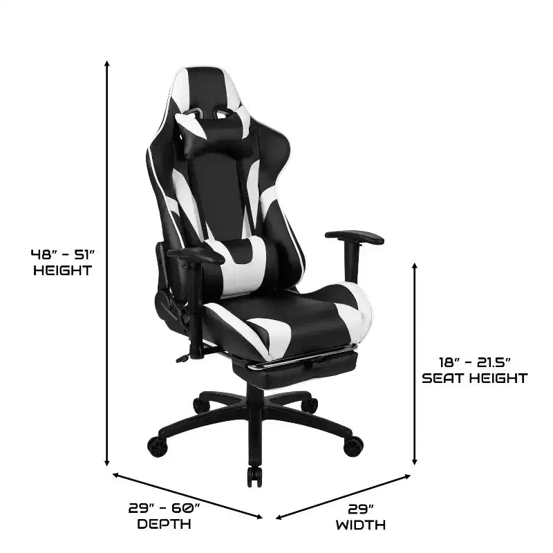 Fauteuil inclinable de jeu en similicuir