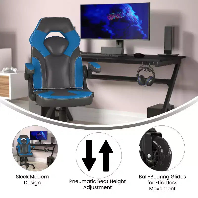 Chaise de jeu Chaise de bureau réglable pour ordinateur PC