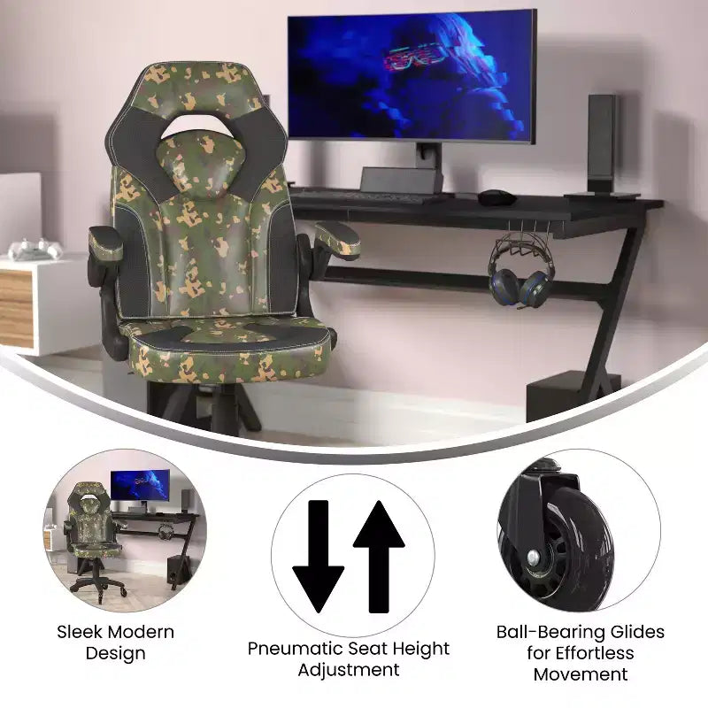 Chaise de jeu Chaise de bureau réglable pour ordinateur PC