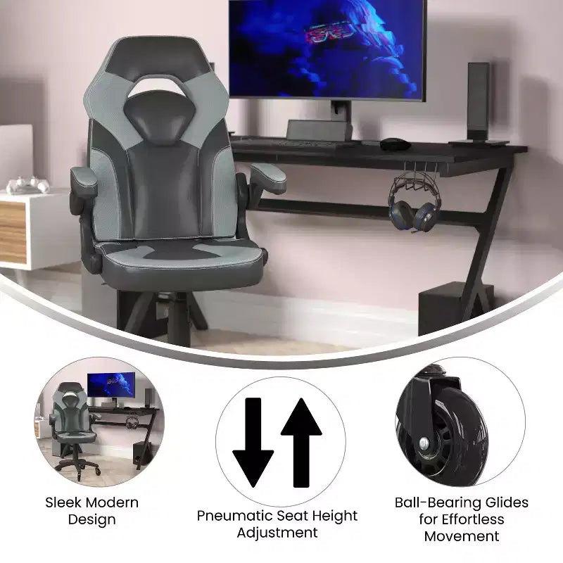 Chaise de jeu Chaise de bureau réglable pour ordinateur PC