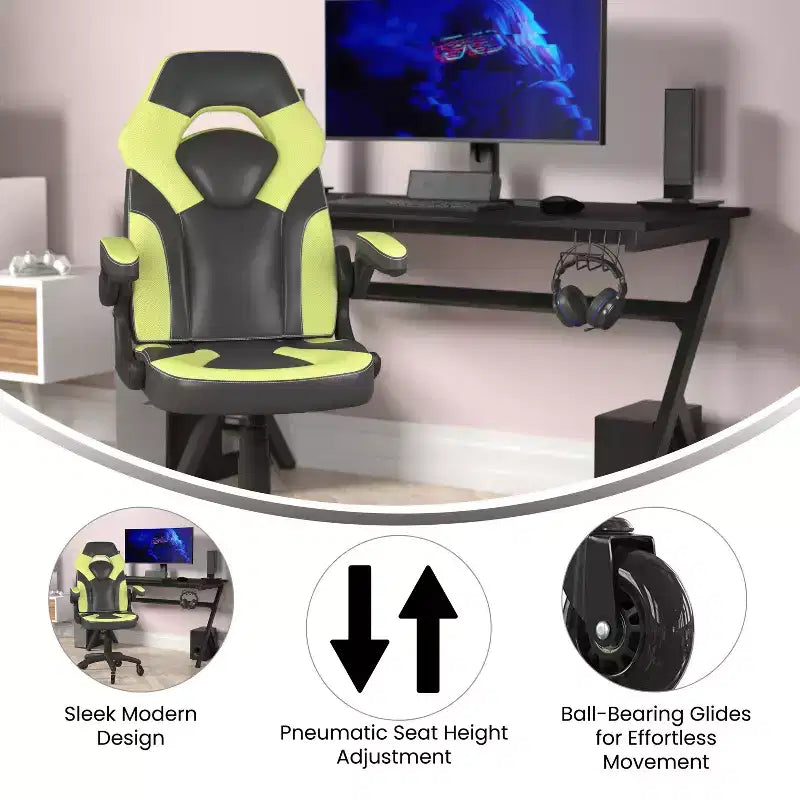 Chaise de jeu Chaise de bureau réglable pour ordinateur PC