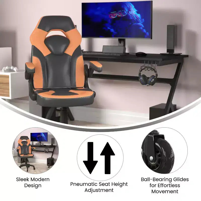 Chaise de jeu Chaise de bureau réglable pour ordinateur PC