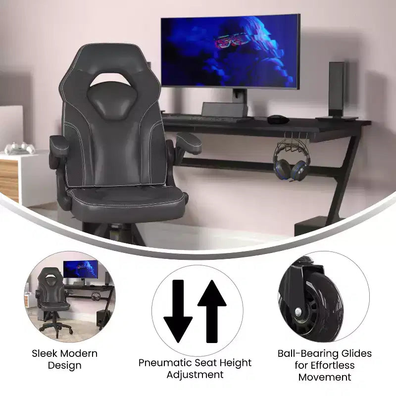 Chaise de jeu Chaise de bureau réglable pour ordinateur PC
