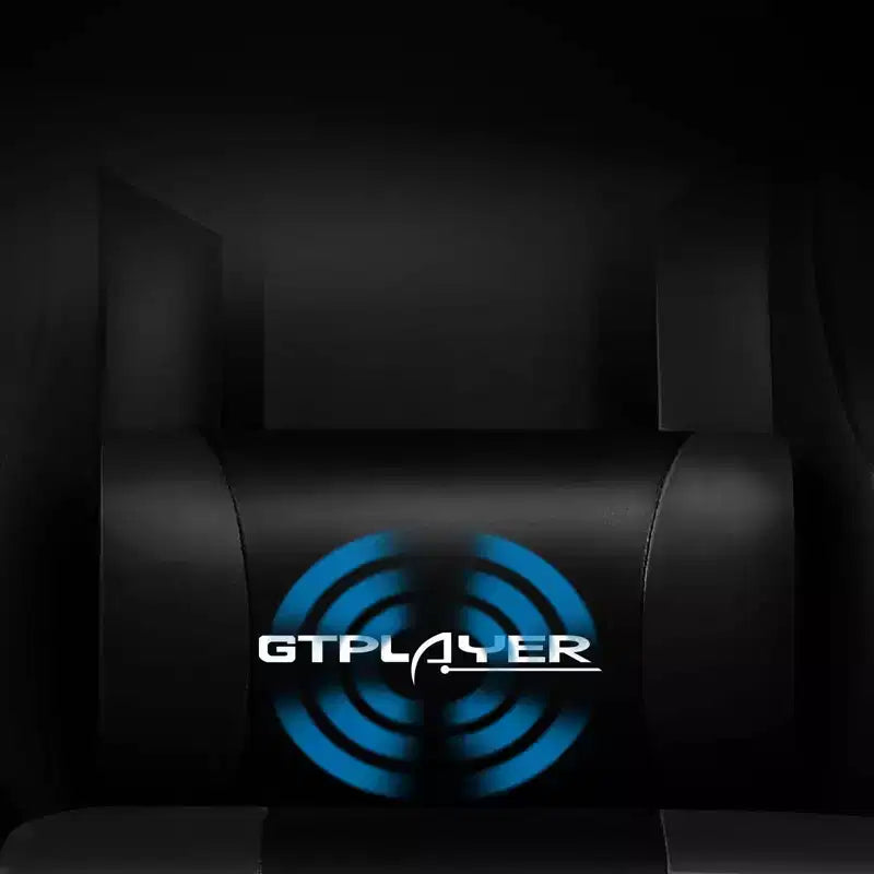 Chaise Gaming avec Repose-pieds et Coussin Massant Lombaire Ergonomique Chaise de Bureau