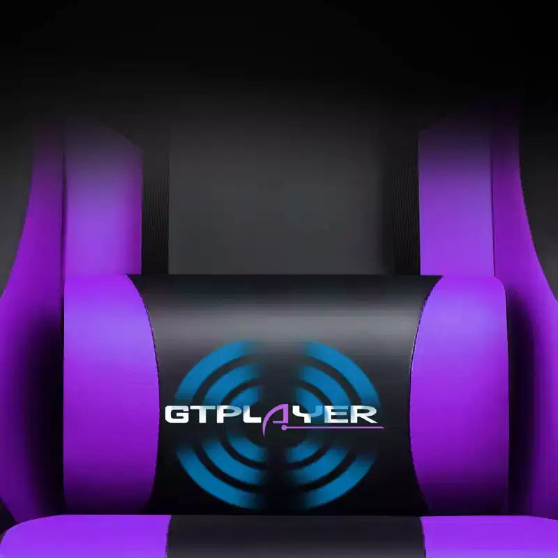Chaise Gaming avec Repose-pieds et Coussin Massant Lombaire Ergonomique Chaise de Bureau