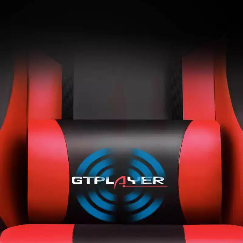 Chaise Gaming avec Repose-pieds et Coussin Massant Lombaire Ergonomique Chaise de Bureau