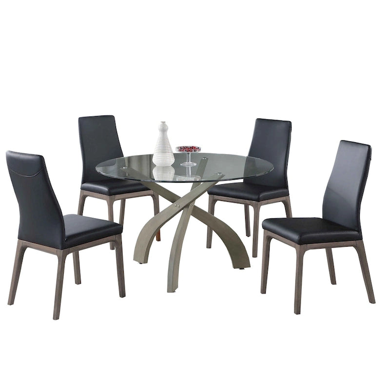 Chaise Criss Cross avec Chaises Noires
