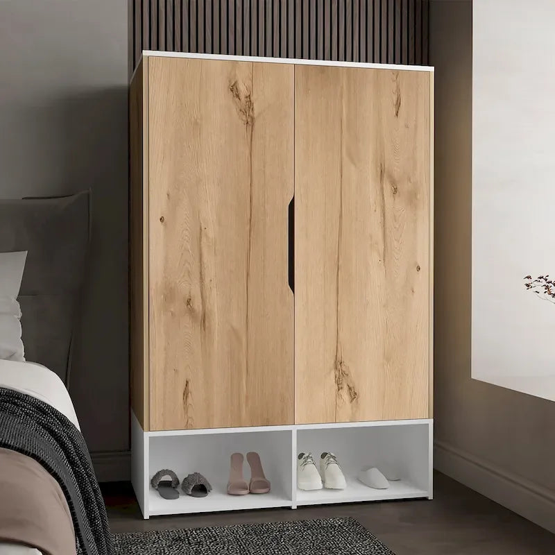 Rose - Armoire double avec penderie
