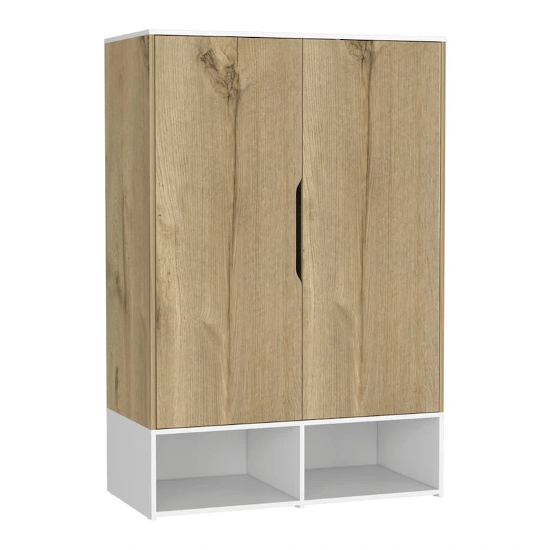 Rose - Armoire double avec penderie