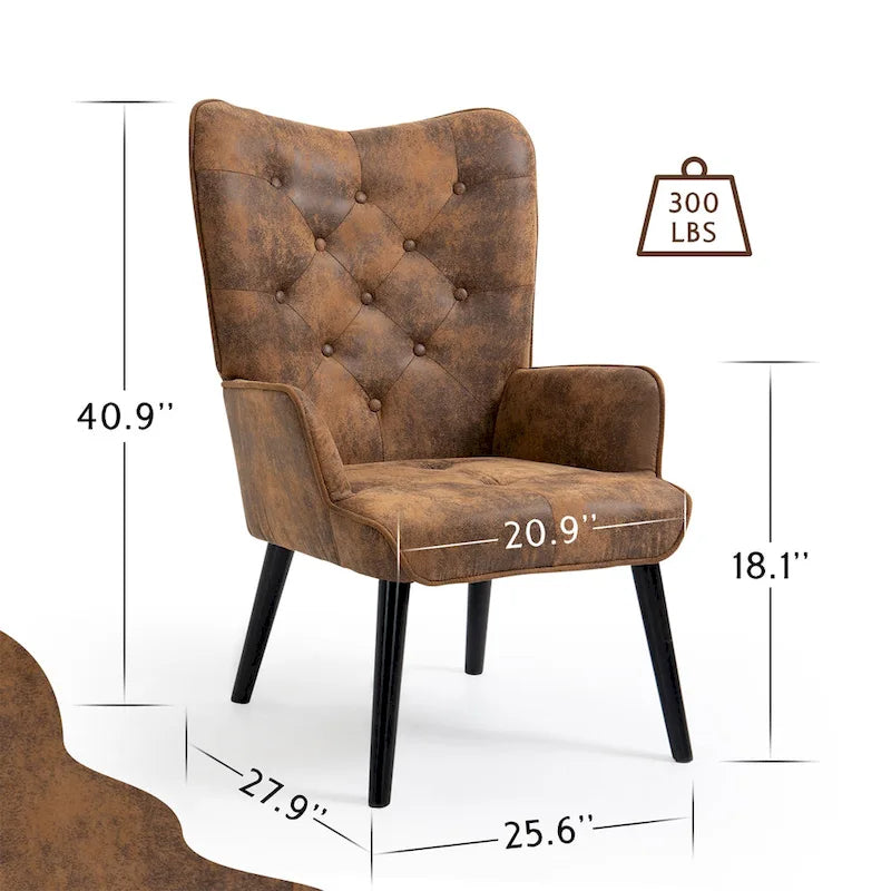 Fauteuil d'appoint rustique