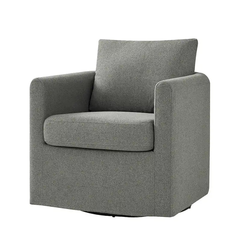 Fauteuil pivotant moderne à 360 degrés avec housse amovible