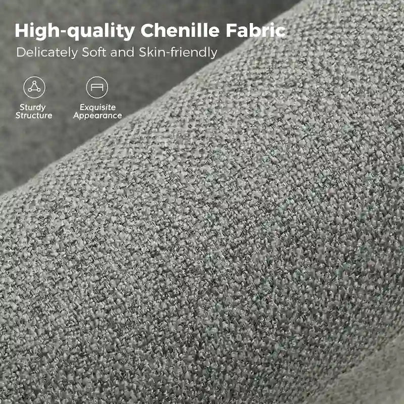 Fauteuil pivotant moderne à 360 degrés avec housse amovible