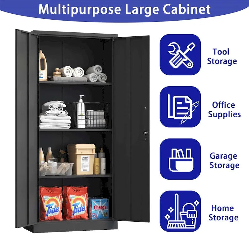 Armoire de rangement d'outils en métal pour garage