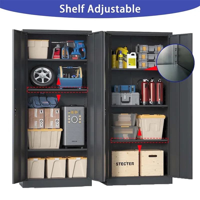 Armoire de rangement d'outils en métal pour garage