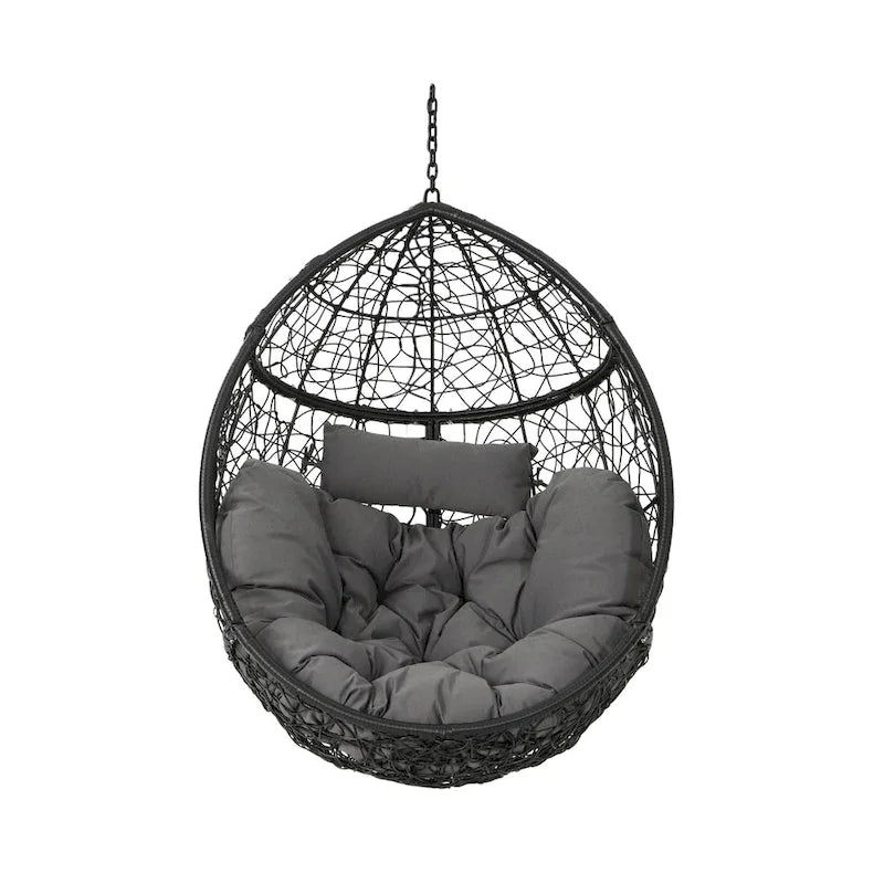 Chaise suspendue en osier d'extérieur étanche