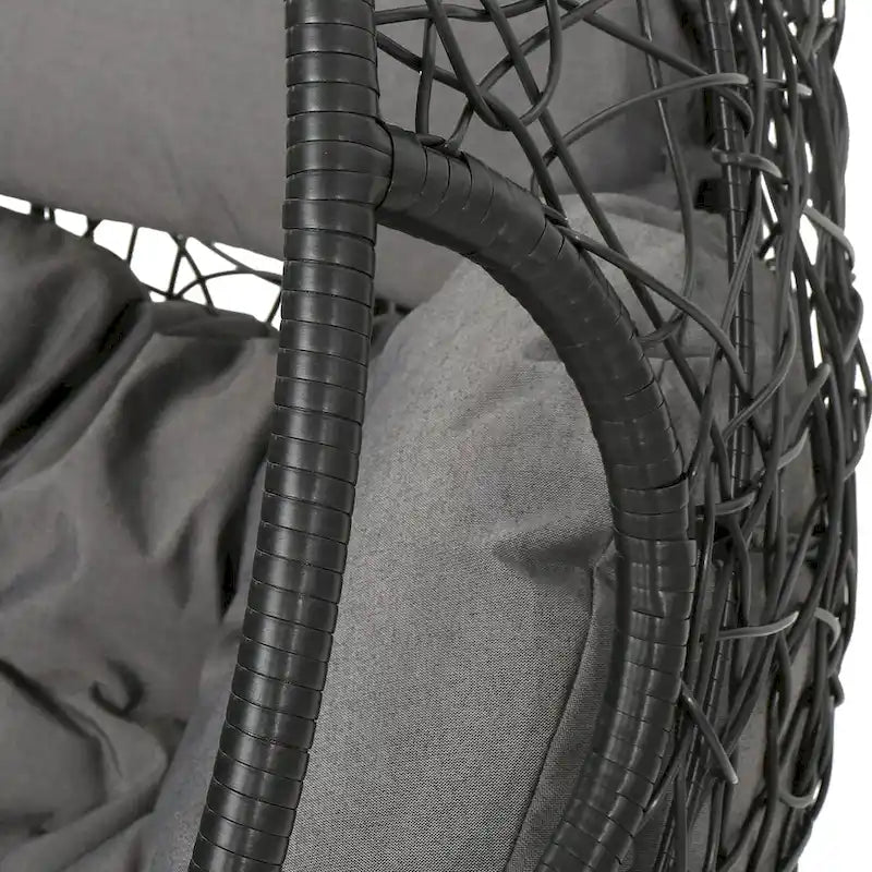 Chaise suspendue en osier d'extérieur étanche