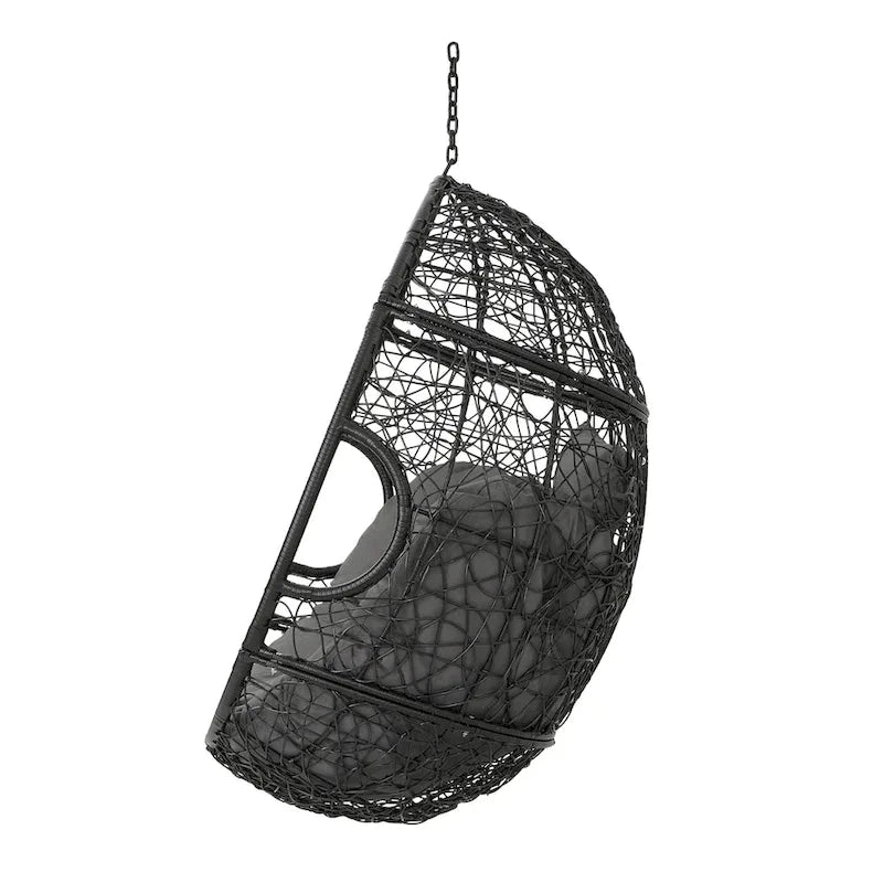 Chaise suspendue en osier d'extérieur étanche