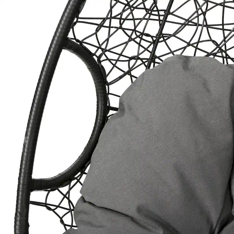 Chaise suspendue en osier d'extérieur étanche