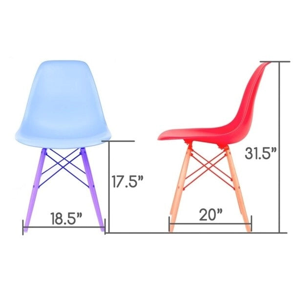 Chaise d'appoint de salle à manger moderne du milieu du siècle