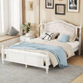 Lit Queen Size avec tête de lit et pied de lit rembourrés